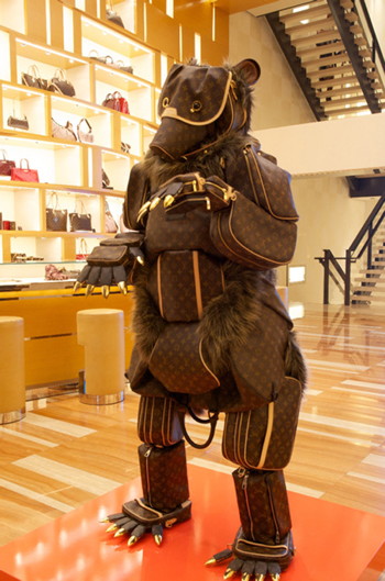 Koala bears' in Louis Vuitton Collaboration with Billie Achilleos.